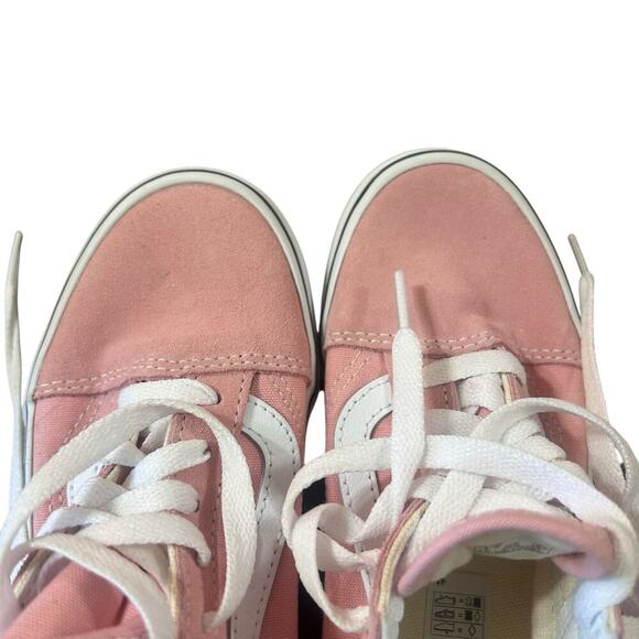 Vans Kids Old Skool Powder Pink White sneakers size 1.5 - Picture 12 of 12